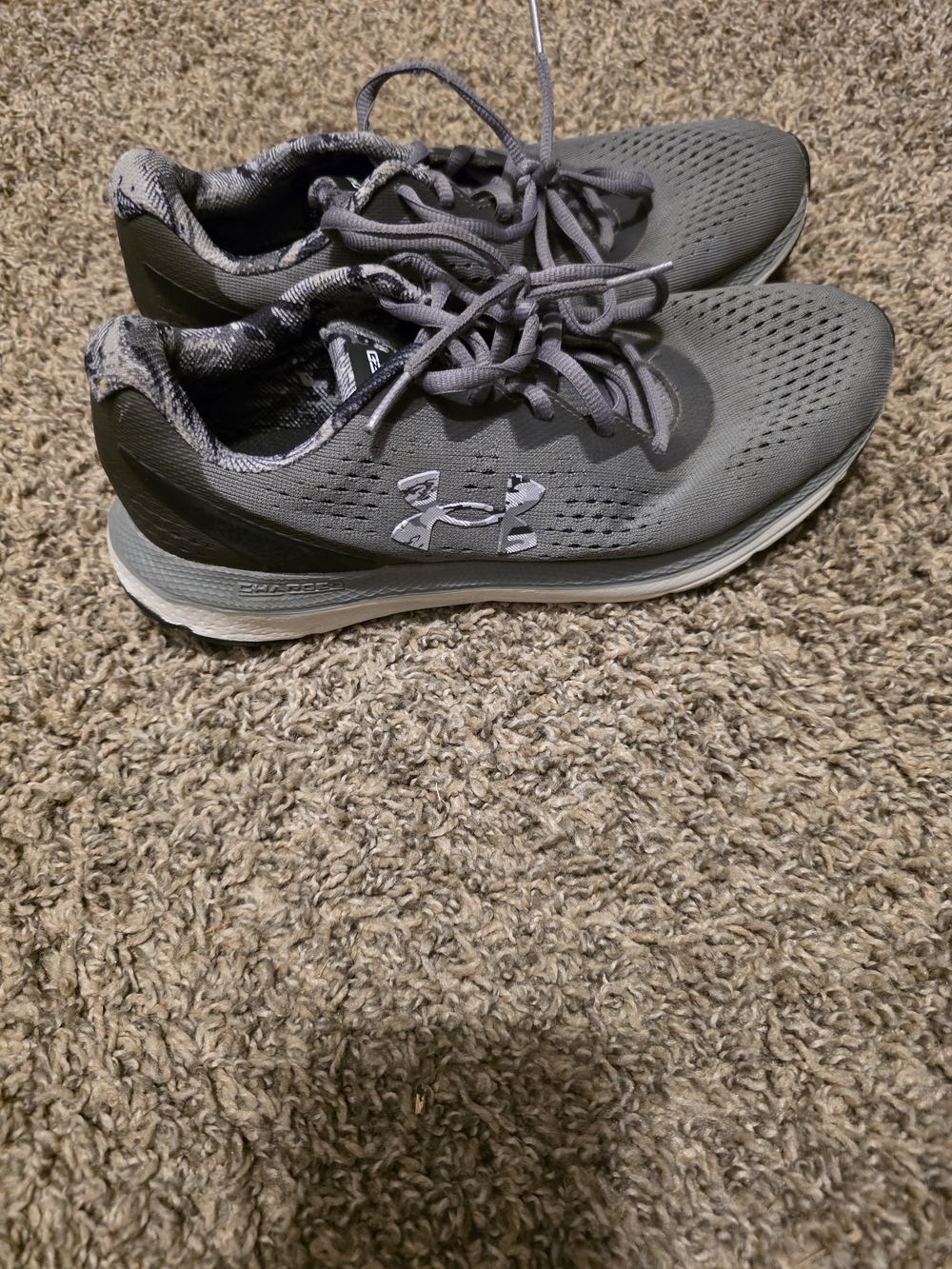 Under Armour Gray Mesh Training Sneakers